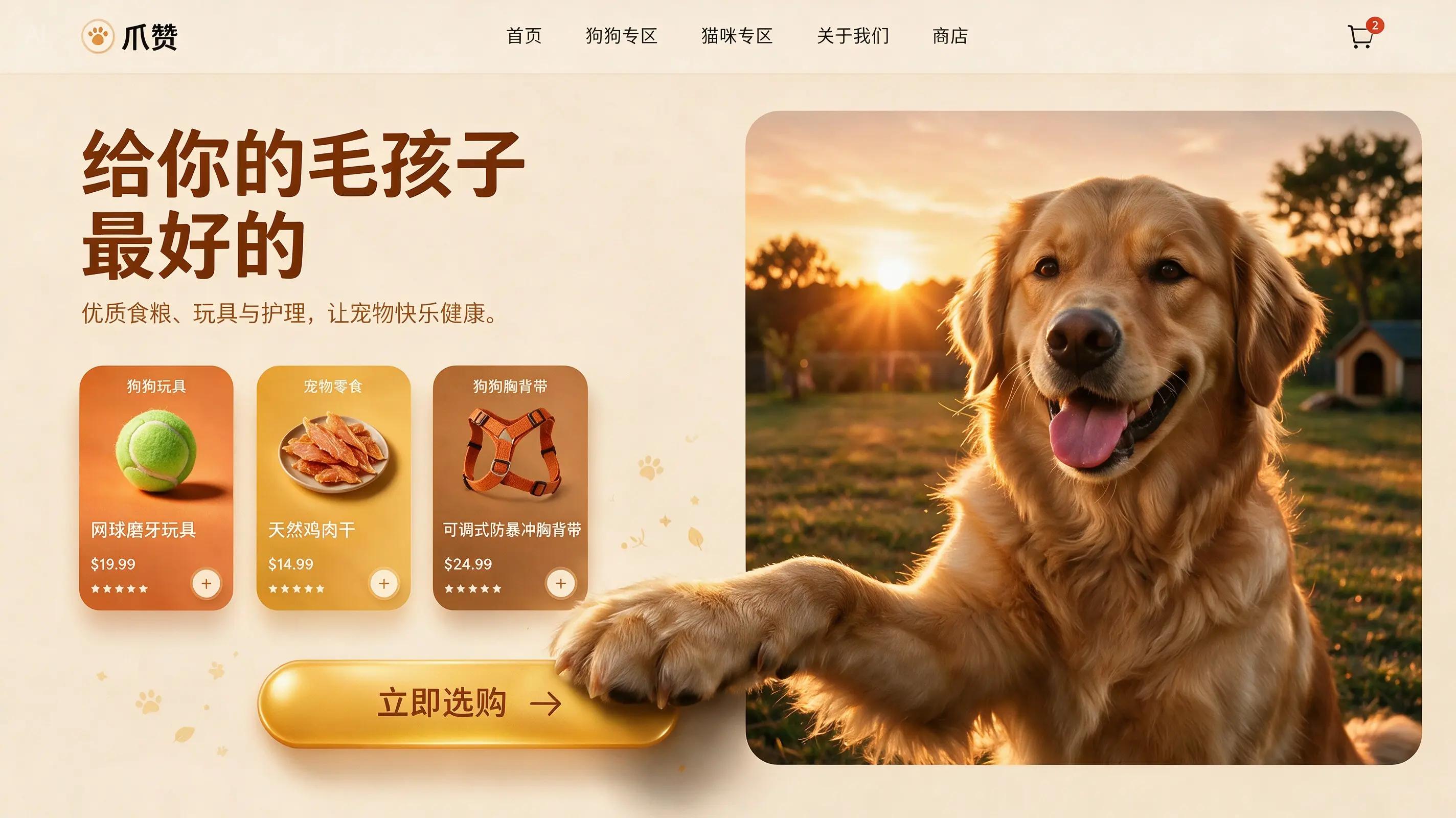 Seedream 5.0 Pro制作电商首屏 UI设计